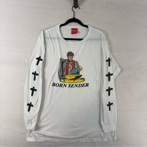 Nelk‎ Boys Born Sender Long Sleeve Tee L